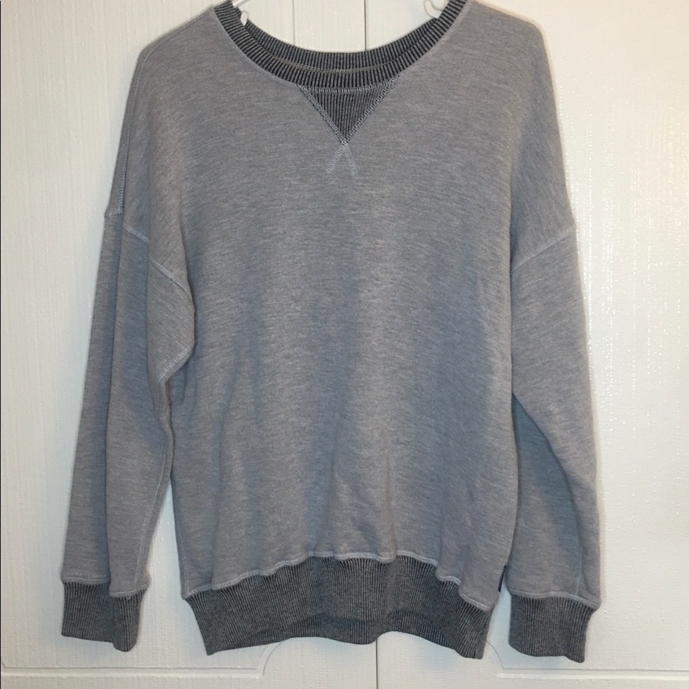 Spirit Jersey Made in USA grey crew neck sweat XL